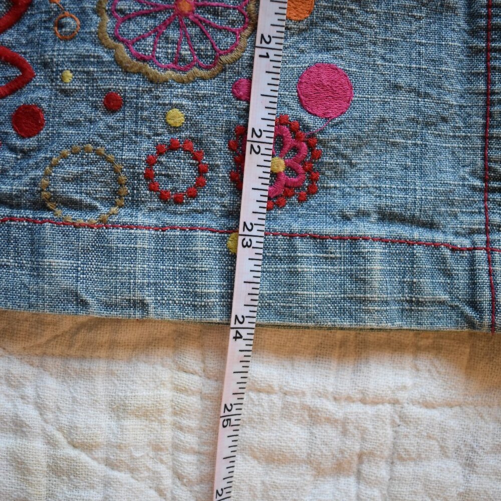Embroidered Oilily Denim Skirt - Picture 9 of 10
